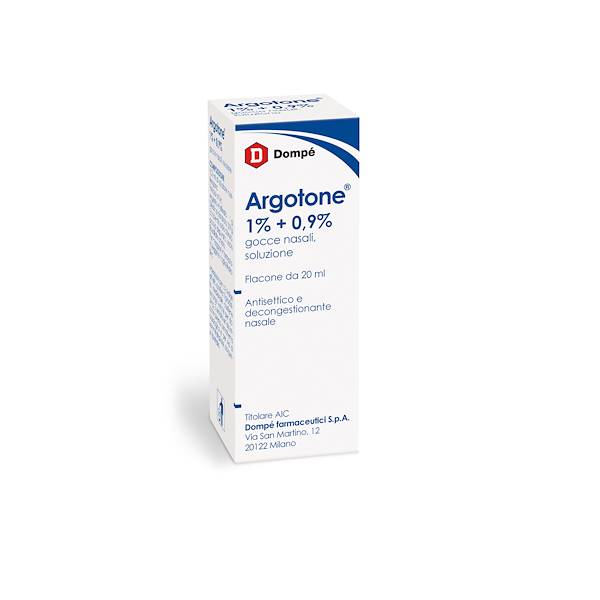 ARGOTONE GOCCE RINOLOGICHE 20ML 1%+0, 9%