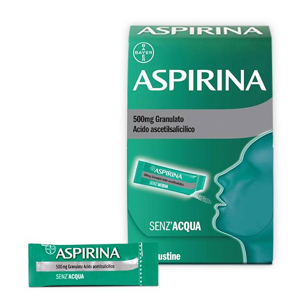 ASPIRINA 10 BUSTINE OROSOLUBILI 500MG, ASPIRINA 500 MG GRANULATO