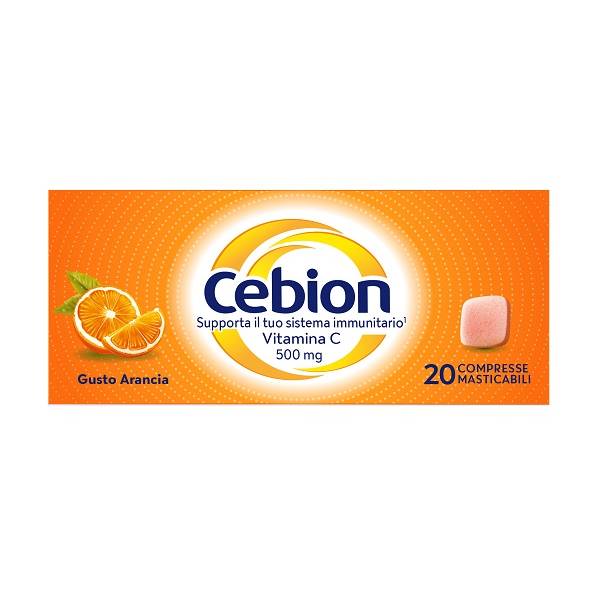 CEBION MASTICABILE ARANCIA VIT C 20CPR