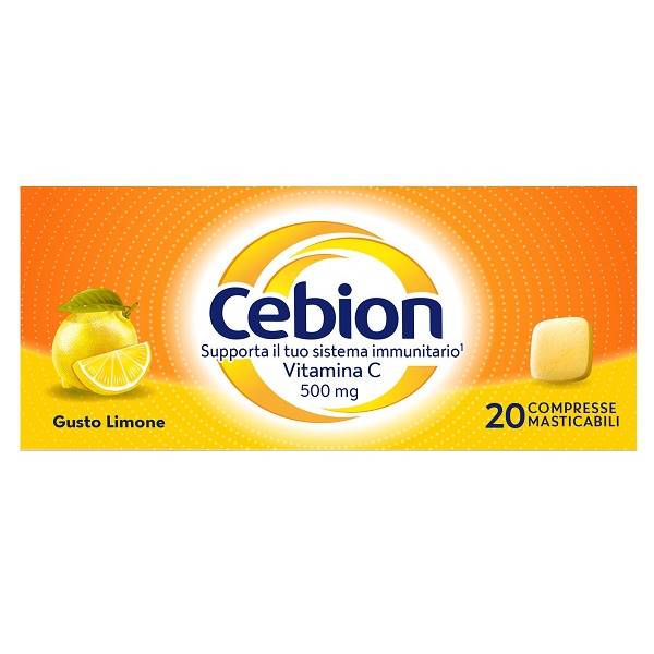 CEBION MASTICABILE LIMONE VIT C 20CPR