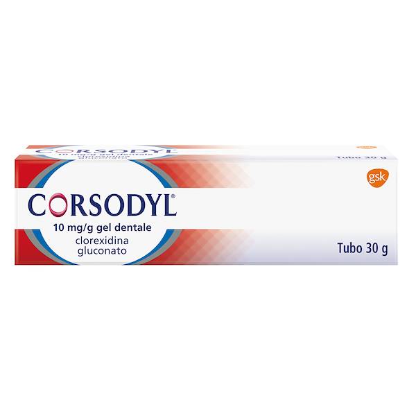 CORSODYL GEL DENTALE 30G 1G/100G