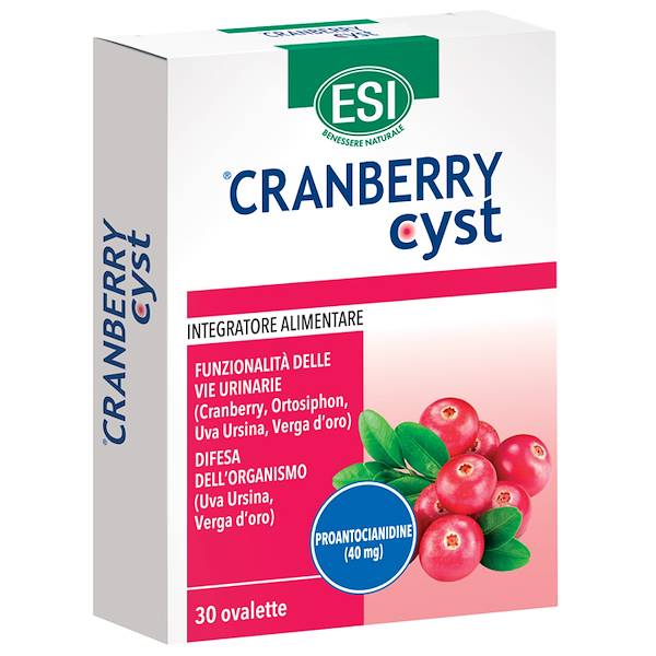 CRANBERRY CYST 30 OVALETTE, confezione da 30 OVALETTE