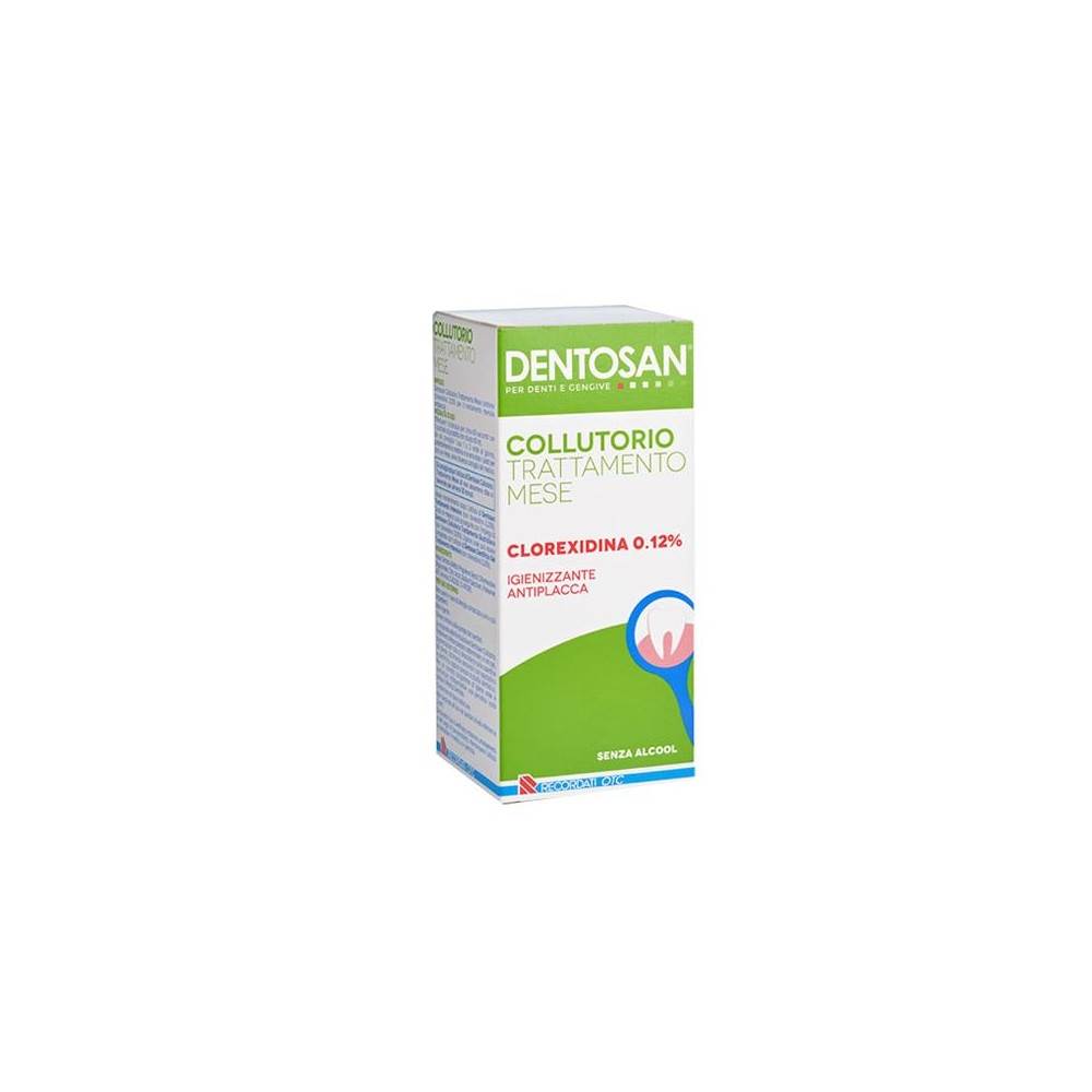 DENTOSAN COLLUT TRATTAMENTO MESE 200ML, Collutorio con clorexidina 0, 12% per il trattamento mensile antiplacca
