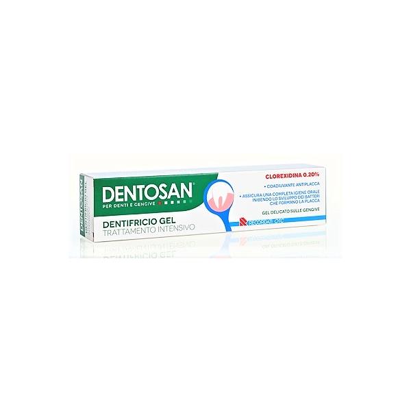 DENTOSAN DENTIFRICIO CLOREXIDINA 75 ML, DENTOSAN DENTIFRICIO GEL TRATTAMENTO INTENSIVO