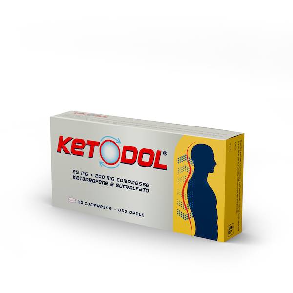 KETODOL 20 COMPRESSE 25MG+200MG