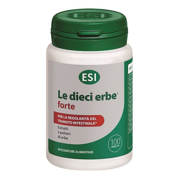 LE DIECI ERBE FORTE 100 OVALETTE, Integratore alimentare 100% origine naturale a base di erbe polverizzate e compresse
