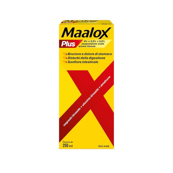 MAALOX PLUS SOSPENSIONE ORALE 250ML