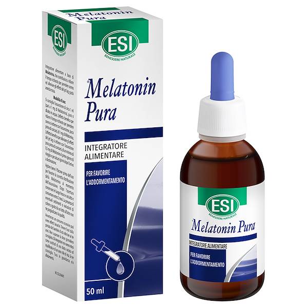 MELATONIN PURA GOCCE 50 ML, Integratore alimentare a base di melatonina