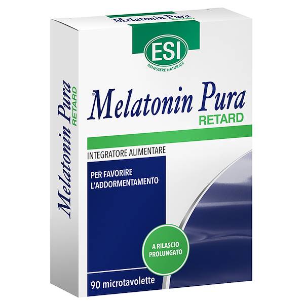 MELATONIN PURA RETARD 90 microtavolette, Integratore alimentare particolarmente indicato per le persone che hanno disturbi del sonno