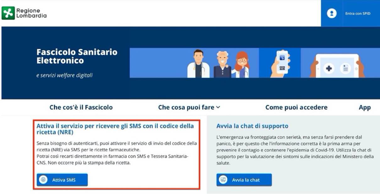 Attivazione del servizio di invio automatico del codice NRE per le prescrizioni Farmaceutiche