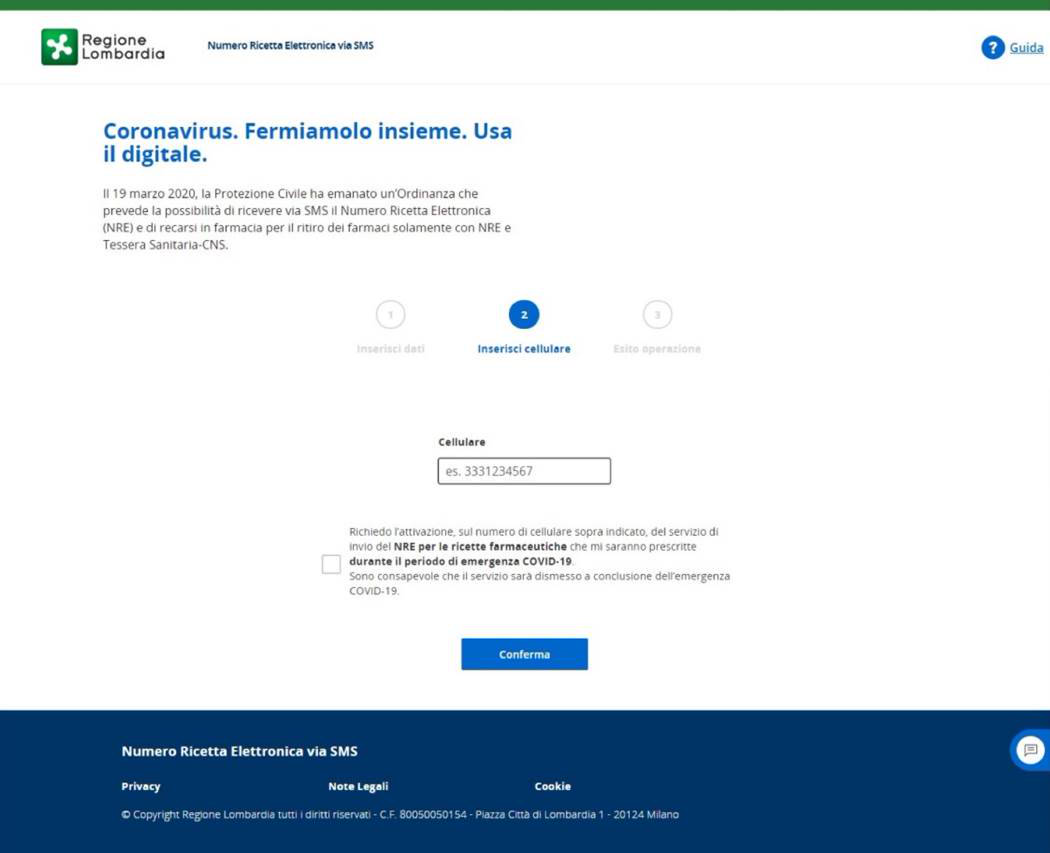 Attivazione del servizio di invio automatico del codice NRE per le prescrizioni Farmaceutiche