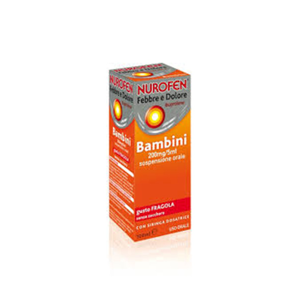 NUROFEN FEBBRE DOLORE BAMBINI 100MG/5ML FRAGOLA