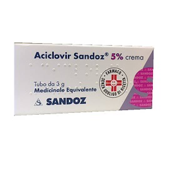 ACICLOVIR SANDOZ CREMA 3G 5%