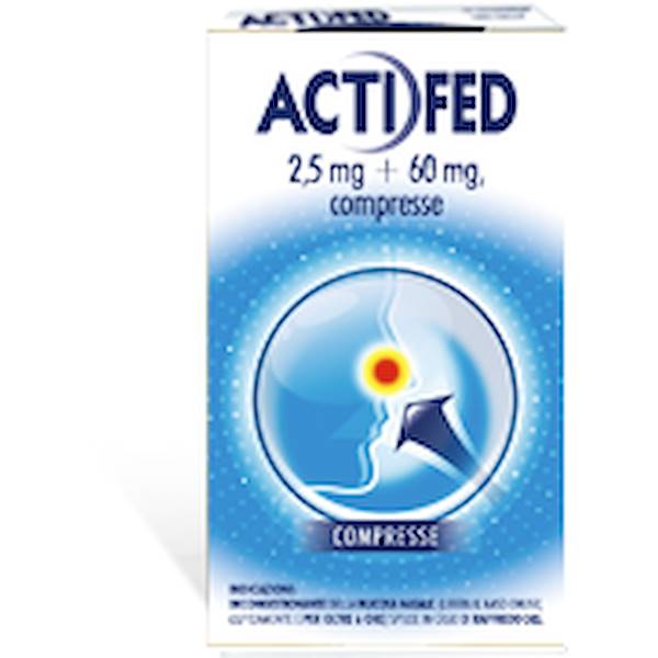 ACTIFED 12 COMPRESSE 2,5MG+60MG