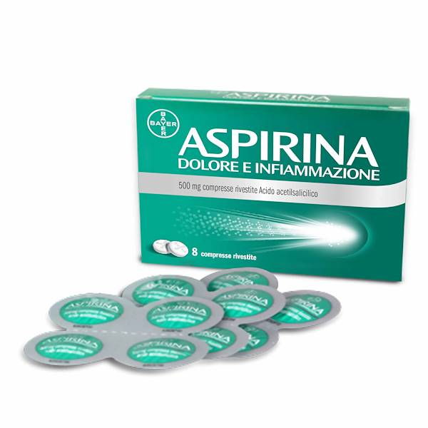 ASPIRINA DOLORE INFIAMMAZIONE 8 COMPRESSE 500MG