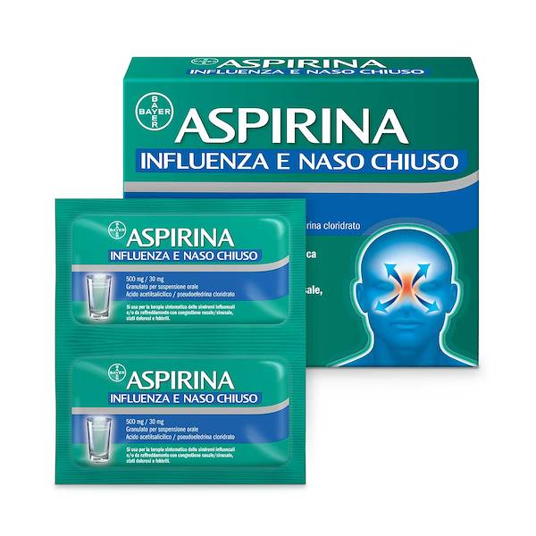 ASPIRINA INFLUENZA NASO CHIUSO 10 BUSTINE