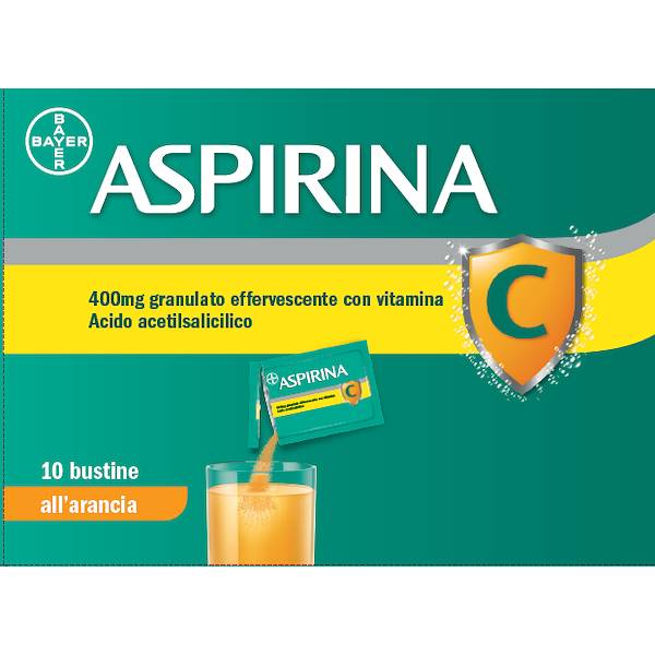 ASPIRINA VIT C GRANULATO ORALE ARANCIA 10 BUSTINE
