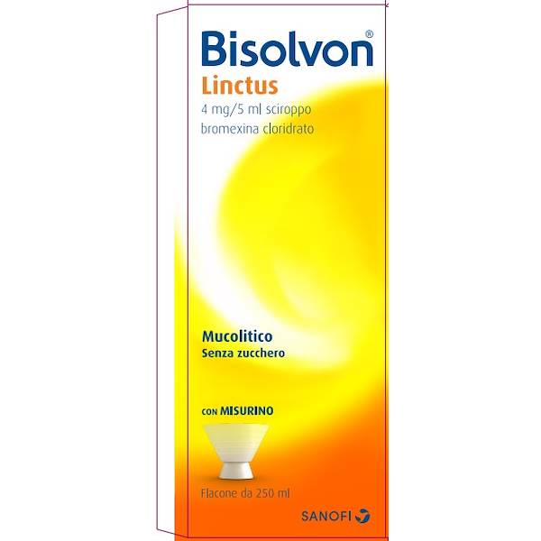 BISOLVON LINCTUS SCIROPPO SENZA ZUCCHERO FL 250ML