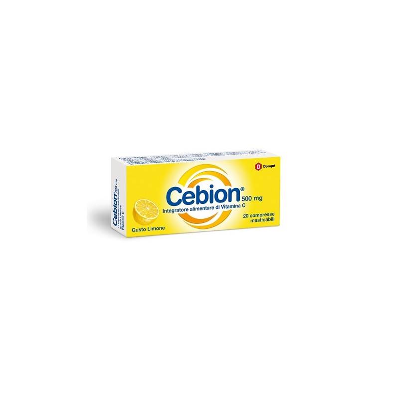 CEBION MASTICABILE LIMONE VIT C 20CPR