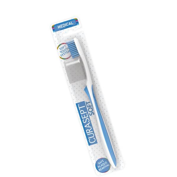 CURASEPT SPAZZOLINO SOFT MEDICAL AZZURRO