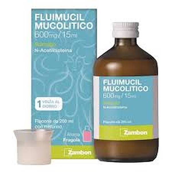 FLUIMUCIL MUCOLITICO SCIROPPO 600MG/15ML