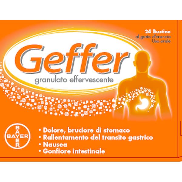 GEFFER GRANULATO ORALE EFFERVESCENTE 24BUST 5G
