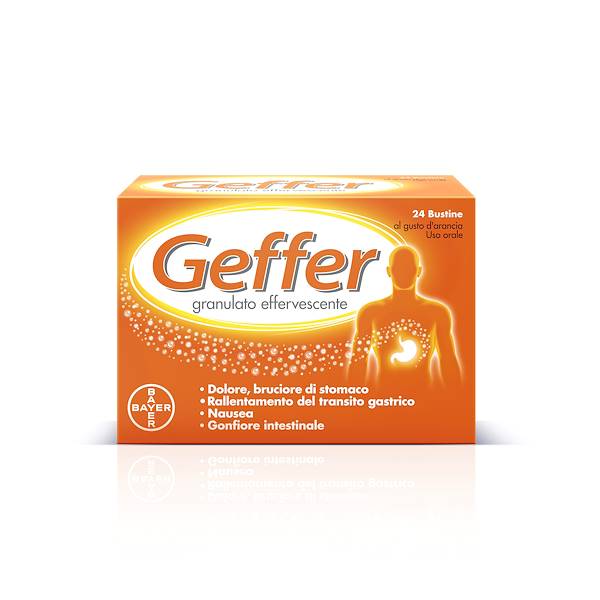 GEFFER GRANULATO ORALE EFFERVESCENTE 24BUST 5G