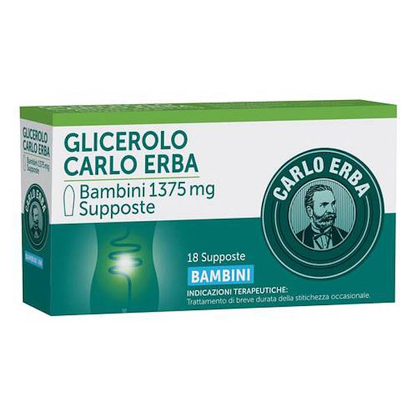 GLICEROLO BAMBINI 18 SUPPOSTE 1375 MG