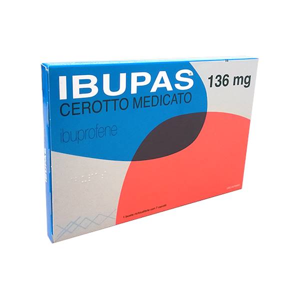 IBUPAS 7 CEROTTI MEDICATI 136MG