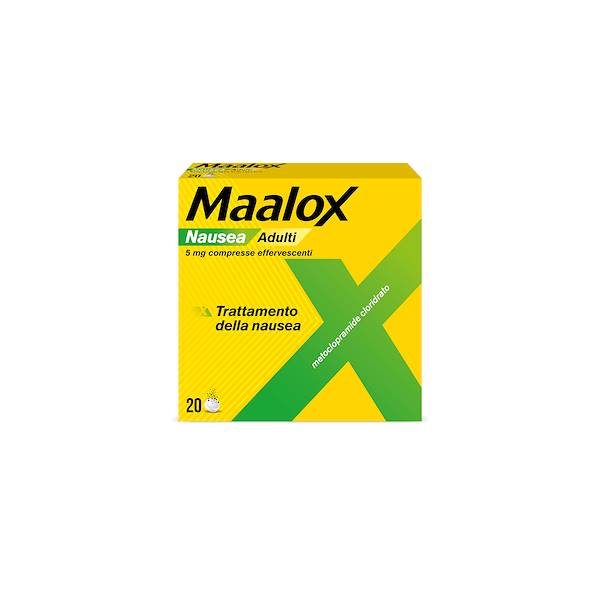 MAALOX NAUSEA 20 COMPRESSE EFFERVESCENTI 5MG