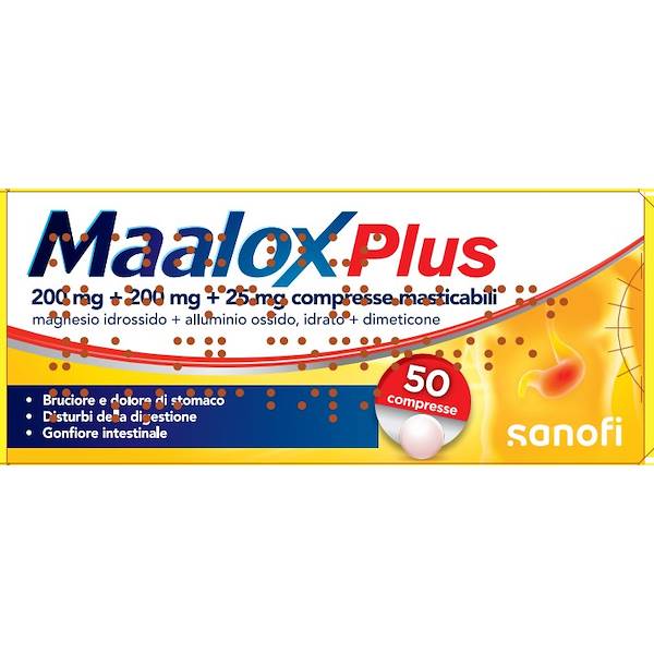 MAALOX PLUS 50 COMPRESSE MASTICABILI