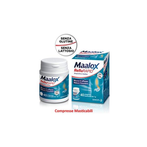 MAALOX REFLURAPID 40CPR MASTIC