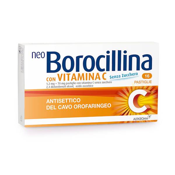 NEOBOROCILLINA C 16 PASTIGLIE SENZA ZUCCHERO