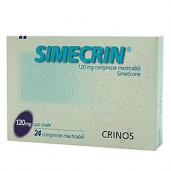 SIMECRIN 24 COMPRESSE MASTICABILI 120 MG