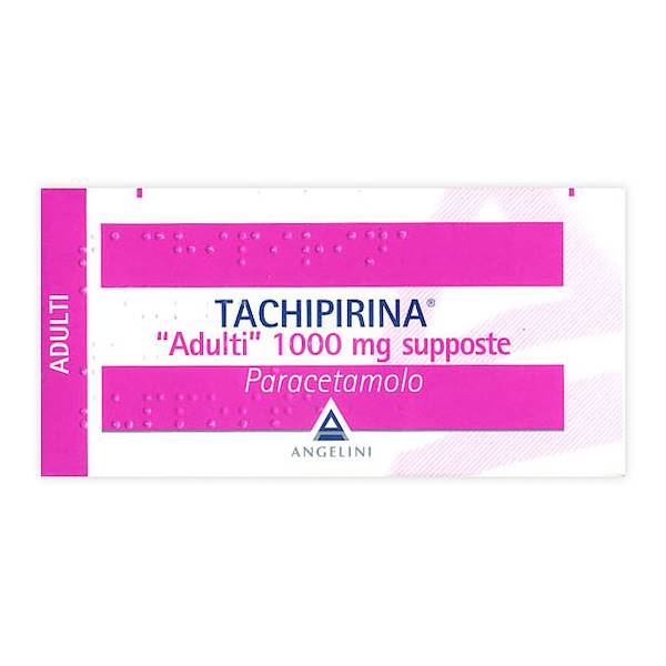 TACHIPIRINA ADULTI 10 SUPPOSTE 1000MG