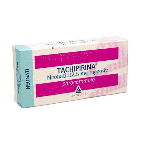 TACHIPIRINA NEONATI 10 SUPPOSTE 62,5MG