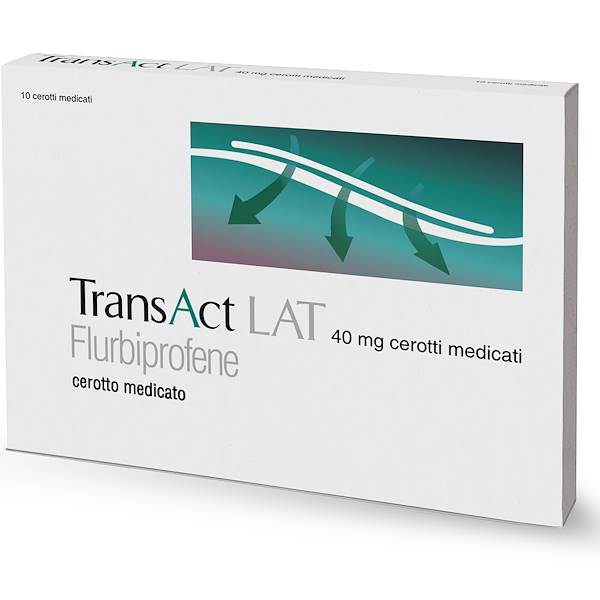 TRANSACT LAT 10 CEROTTI MEDICATI 40MG