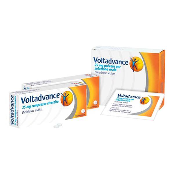 VOLTADVANCE 10 COMPRESSE RIVESTITE 25MG