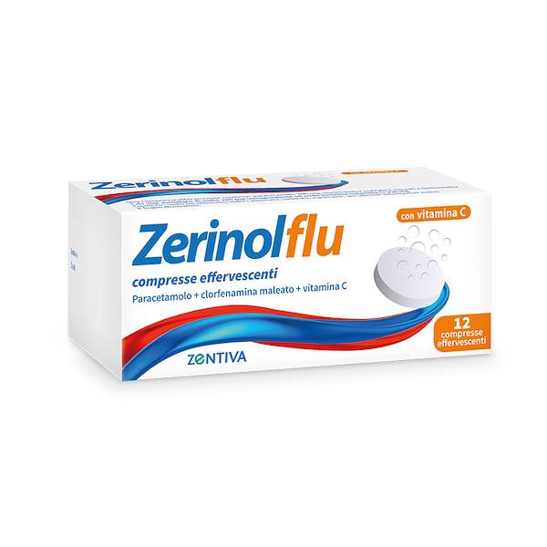 ZERINOLFLU 12 COMPRESSE EFFERVESCENTI